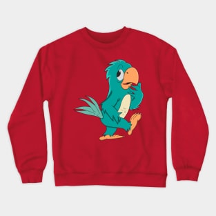 cute cartoon parrot Crewneck Sweatshirt